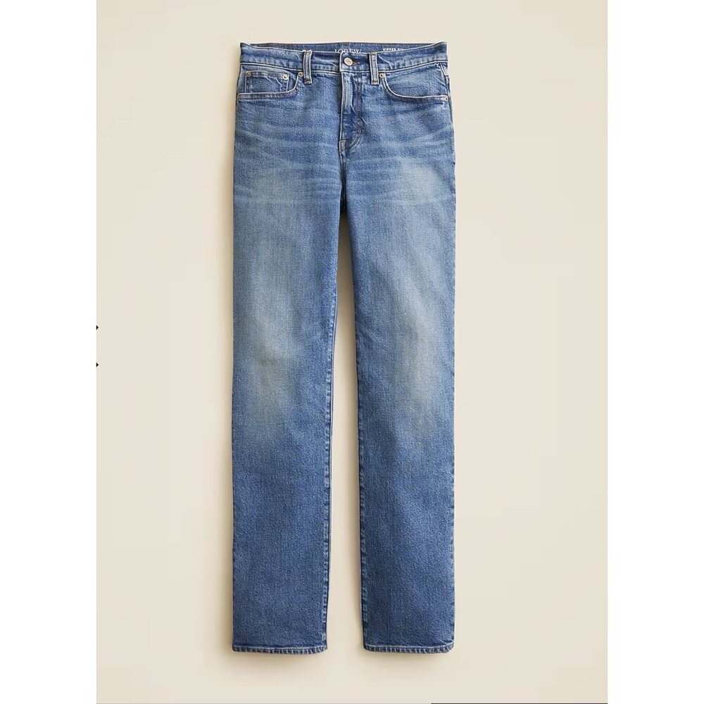 J.Crew Womens Hipped Straight Jean 27 High Rise Stretch Denim Classic NWT $158 - Picture 11 of 11